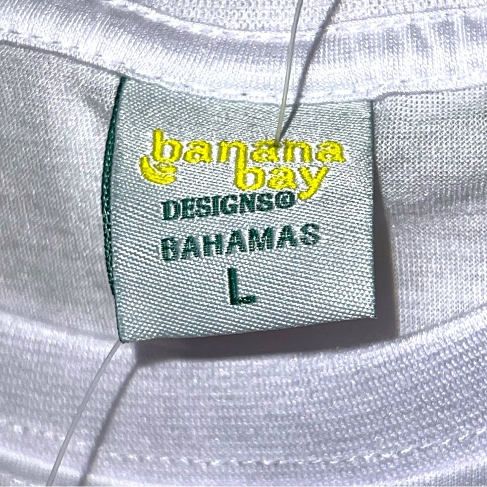 Banana Bay White Graphic mens T-Shirt. Something for him! - Picture 6 of 6